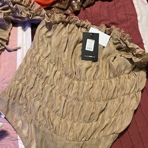 Off shoulder body suit